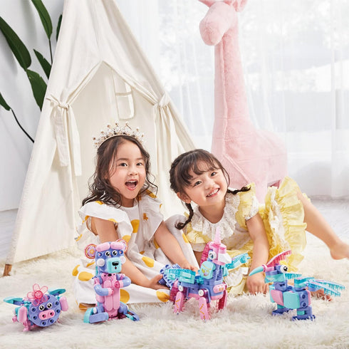 BOTZEES GO! Unicorn Toys, Electric Remote Control Unicorn Robots for Kids, STEM Learning Toys Ages 3+, Girls Toys with
