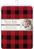 48 48 Trend Lab Brown and Red Buffalo Check Deluxe Flannel Swaddle Blanket - Buffalo Check Cotton, Red and Brown, in x