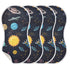 Set 1, 11 x22 Inch Kigai Carton Space Spaceships Muslin Baby Burp Cloths, Large Absorbent Cotton Muslin Burp Cloths