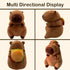 Tanha Capybara Plush Toy, Soft Stuffed Animal with Hamburger Backpack, Cute Capybara Gifts, 33cm / 13inch