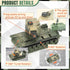 1:72 US Army Tank & Army Men Toys Playset, 2pc US Tank-7 Models, 10pc Toy Soldiers, Desert Tan & Olive Drab Green