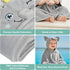(0-5 HECCEI Toddler Hooded Bath Towel Large Plush Baby Bath Wrap Adorable Grey Elephant Design Ultra Soft Absorbent