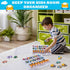 2 Pack Toy Storage Container and Organizer Case with 48 Compartments, Small Toy Organizer Cars Carrying Case Compatible