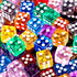 AUSTOR 100 Pieces Dice Set, 12mm Game Dice, Translucent Colors for Tenzi, Farkle, Yahtzee