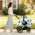 Mazeann Blue Ribbon Bow Car Seat Cover Baby Breathable Soft Infant Carseat Covers Canopies Babies Carrier Covers