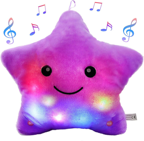 BSTAOFY 13 LED Musical Twinkle Star Glow Lullaby Nightlight Stuffed Animals Light