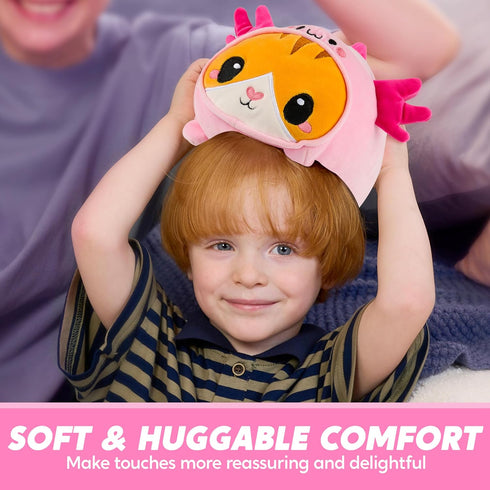 11" JOYIN Axolotl Plush Toy, Kawaii Axolotl Cat Plush Toy, Soft Plushie, Cute Stuffed Animal Pillow for Kids