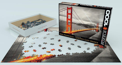 EuroGraphics San Francisco Golden Gate Bridge Puzzle - 1000-Piece - Black