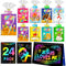 Rainbow Scratch Paper Party Favors: 24 Pack Christian Rainbow Scratch Notebook, Goodie
