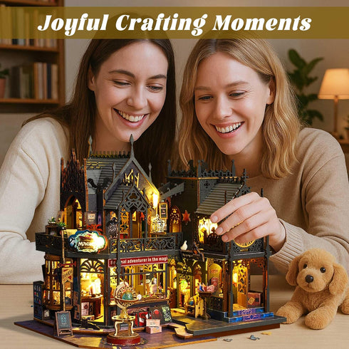 Creative Miniature Dollhouse Kit with Furniture - Holo Magic City
