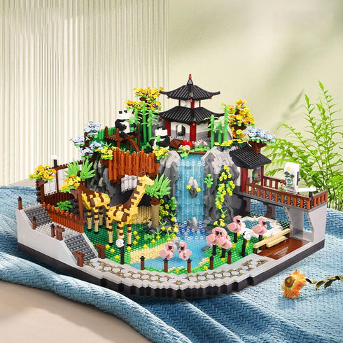 Zoo Building Model Set, 5000 Pcs Micro Building Toys, Creative Zoological Park Model Set, Gift for Adults and Kids (822)