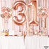 KatchOn Rose Gold 31 Balloons Pack of 12, 40 Inch Birthday Decorations for Women with Confetti Balloons