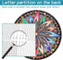 Bgraamiens Puzzle-Blooming Flowers - 1000 Pieces Creative Geometric Round Colorful Mandala
