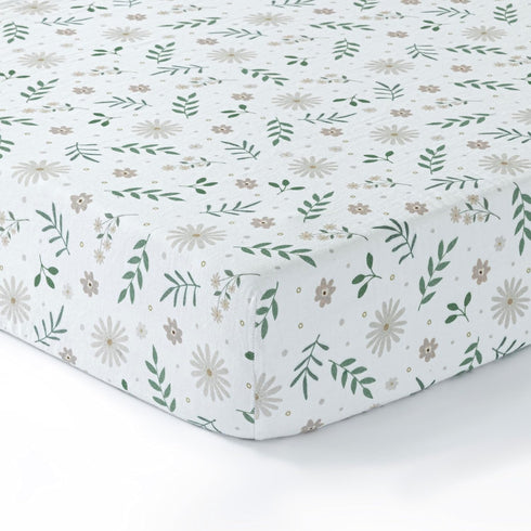 Dreamology Mini Muslin Crib Sheets Girls,Boys,Super Soft,Breathable 1-Pack,100% Cotton Muslin Crib Sheet