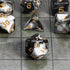 CiaraQ DND Polyhedral Dice Set - Black Dice Bag for D&D RPG MTG Role Playing Table Games
