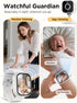 NUOTUN 2'' 1080P 2-Way Baby Monitor with Camera and Audio Watch, Wearable Portable HD Baby Monitor No WiFi, Video Loop