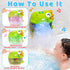3-5 4-8 Summer Light Up Dinosaur Bath Toys with Music, Bath Bubble Machine Toy for Kids Age Toddler Toys Bubble Maker