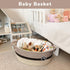 Dog Toy Basket - Small Woven Storage Basket for Gifts, Towels, Nursery, Living Room, Toy Storage Organizer Bins (12 x 8
