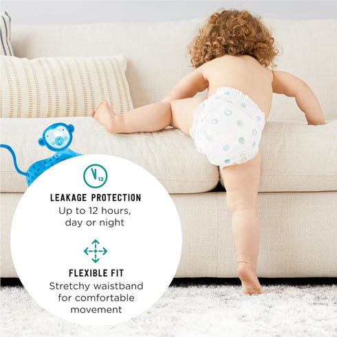 Mama Bear Gentle Touch Diapers, Hypoallergenic, Size 3, 168 Count (4 Packs of 42) - Amazon Brand, White