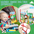 Baby Books 0-6 Months, 2PCS Crinkle Cloth Book for Tummy Time, Newborn Infant Teether Toy, Early Development Soft Toys