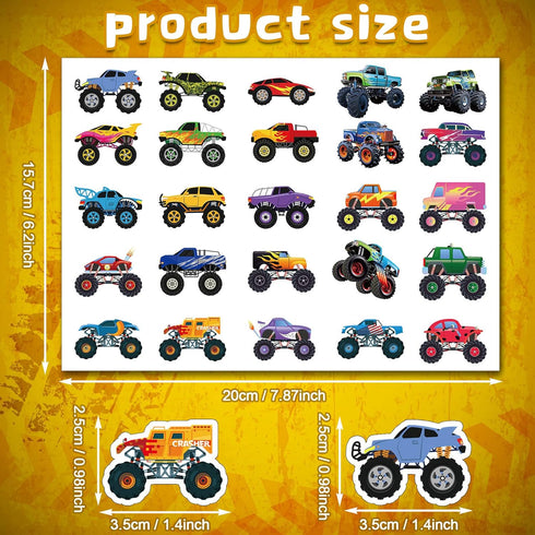 500 Pcs Truck Cartransportation Stickers for Kids Boys Construction Stickers for Toddler Teens Art Toys for Crafts
