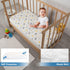 NEWO SELECT Sheets,%100 52"x28" 2, Pack) Waterproof Crib Mattress Protector Cotton Fabric, Absorbent Crib/Toddler