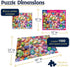 1000 24"x30" White Mountain Piece Jigsaw Puzzle Easter Holiday Collage Puzzles with Large Pieces Gift for Adults