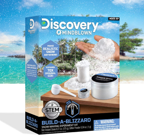 Discovery #Mindblown Build-A-Blizzard Snow Making Experiment Set, Fun Science Kit for Kids Ages 6+