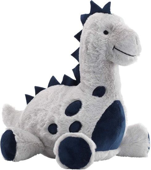 Lambs & Ivy Baby Dino Blue/Gray Plush Dinosaur Stuffed Animal Toy Plushie-