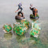 FanRoll by Metallic Dice Games Sharp Edge Resin DND Dice Set: Frog Dice for Dungeons and Dragons RPG