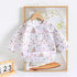 Sleeved Bib,5 Pack,Waterproof Shirt Bibs for Baby 3-24 Months Wipe Clean