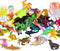 Ocean Sea Animals Figures Set, 60 Pack Mini Plastic Deep Underwater Life Creatures, STEM Educational Bath Toys