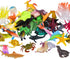 Ocean Sea Animals Figures Set, 60 Pack Mini Plastic Deep Underwater Life Creatures, STEM Educational Bath Toys