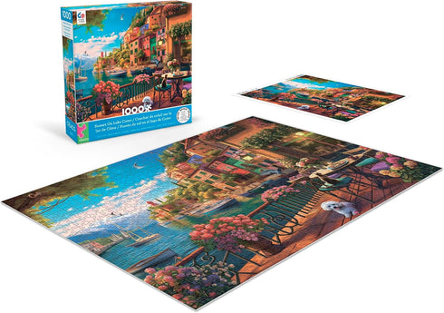 Ceaco - Sunset on Lake Como - 1000 Piece Jigsaw Puzzle for Adults and Family Fun