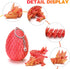 bgezxuy 3D 3D (4pcs-withkeychain) Mini Printed Dragon Eggs with Dragon Inside, Articulated Crystal Dragons Printed