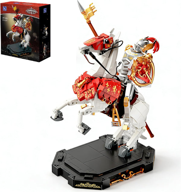 PANTASY Knight Construction Set 31 cm Medieval Collector's Model with Armored Battle