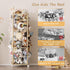 Stuffed Animal Storage,Wood Stuffed Animal Storage Zoo with Wheels,Vertical Stuffed Animal Holder with Thicker Elastic