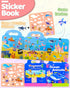 Benresive Puffy Reusable Sticker Books for Toddlers 2-4 Year, Fun Ocean Sticker Book with 32 Pcs Toddler Travel Toys