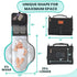 Portable Changing Pad for Newborns, Travel Diaper Changing Pad - Waterproof, Foldable & Detachable Diaper Changing