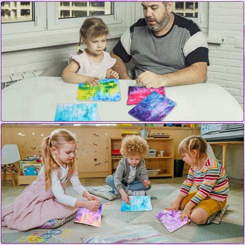 9 7.8 6 Inch(Starry Youyole Pcs Fidget Marble Maze Mat Bulk, Soft Fabric Tactile Sensory Cloth Stress Relief Toys