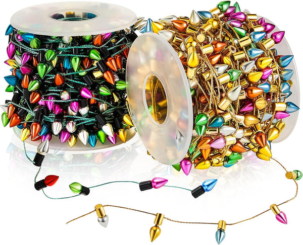 32.8 Ft Dollhouse Lights, Fake Light String for Miniature Decorations, Christmas Crafts, Doll House Accessories