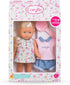Corolle Mini Corolline Rosy 8" Doll Gift Set with Hair Brush and Extra Outfit, for kids ages 3 years and up