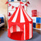 Circus Tent Red Floor, Large Playhouse Castle for Boys Girls, Indoor Outdoor Camping Activity Toys