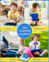 TEKFUN 2 Pack LCD Writing Tablet for Kids, 8.5 Inch Blue Doodle Board Reusable Drawing Tablet with Lanyard