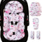 BOMOLOUR Infant Car Seat Insert, Enlarged Head Support for Baby Carseat, Reversible