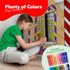 24 3-9 ArtCreativity Gingerbread House Craft Kit for Kids with Butter Crayons - Black and White Gingerbread Cardboard