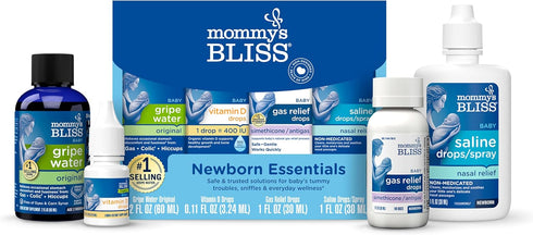 Mommy's Bliss 4-Piece Newborn and Baby Essentials Kit - With Gripe Water,