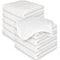10-Pack Muslin Baby Washcloths for Newborn 12x12" Soft Absorbent Organic Cotton Muslin