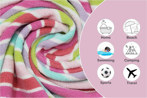 ORIGINAL KIDS Set 12 100% 450 12 12 Wash Cloth - of Stripe Washcloths - Cotton Yarn-Dyed Terry - GSM Quick Dry Soft