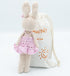 Crochet Stuffed Animal - Adorable Handmade Bunny Daughter Plushie Doll with Pink Dress, Ideal for Infants - Knitted